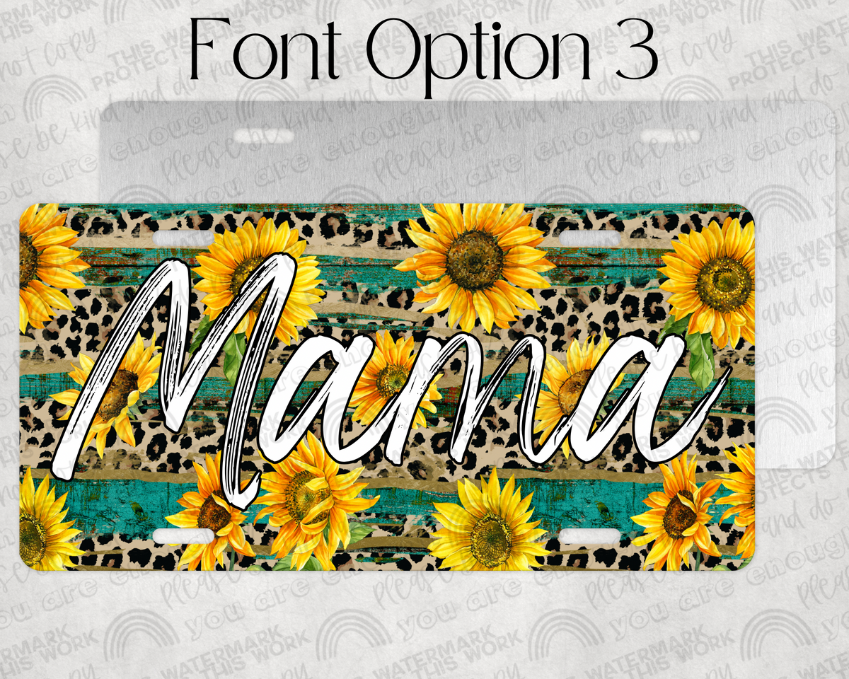 Custom Sunflower Plate