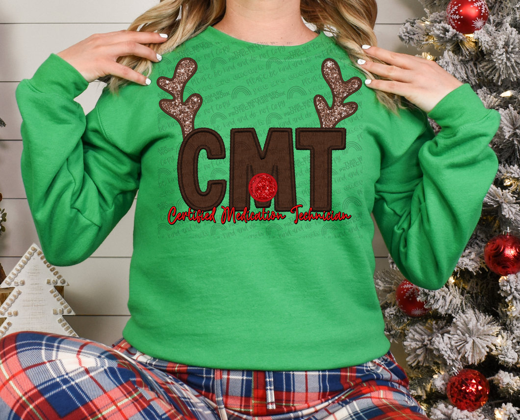 Faux Embroidery Reindeer CMT