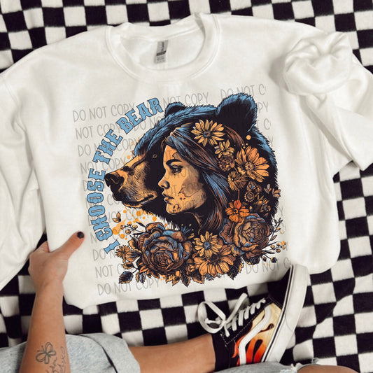 I Choose The Bear DTF