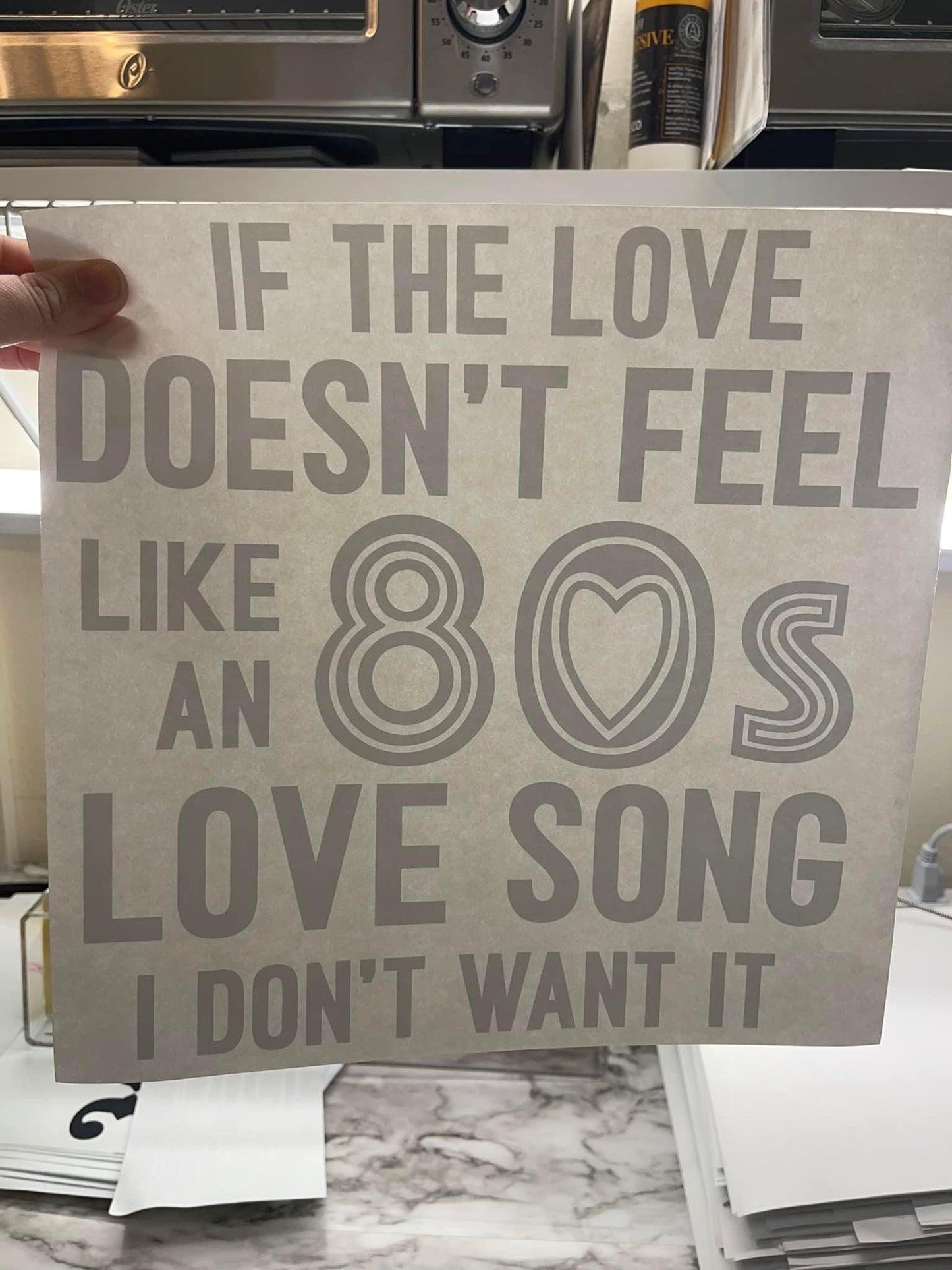 80s Love Song - White