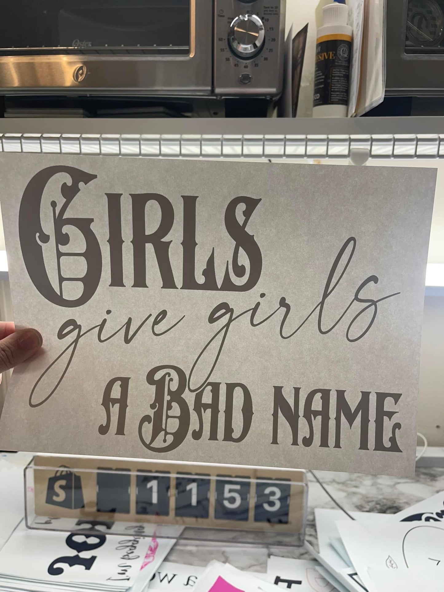Girls Give Girls A Bad Name- Black