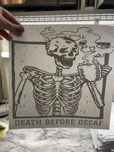 Load image into Gallery viewer, Death Before Decaf - Black

