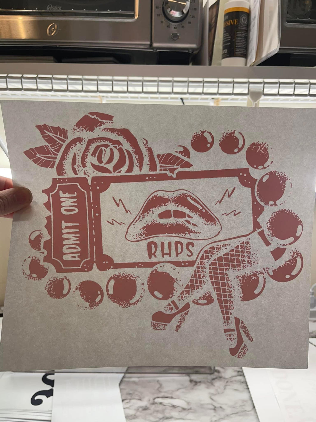 RHPS Ticket - red