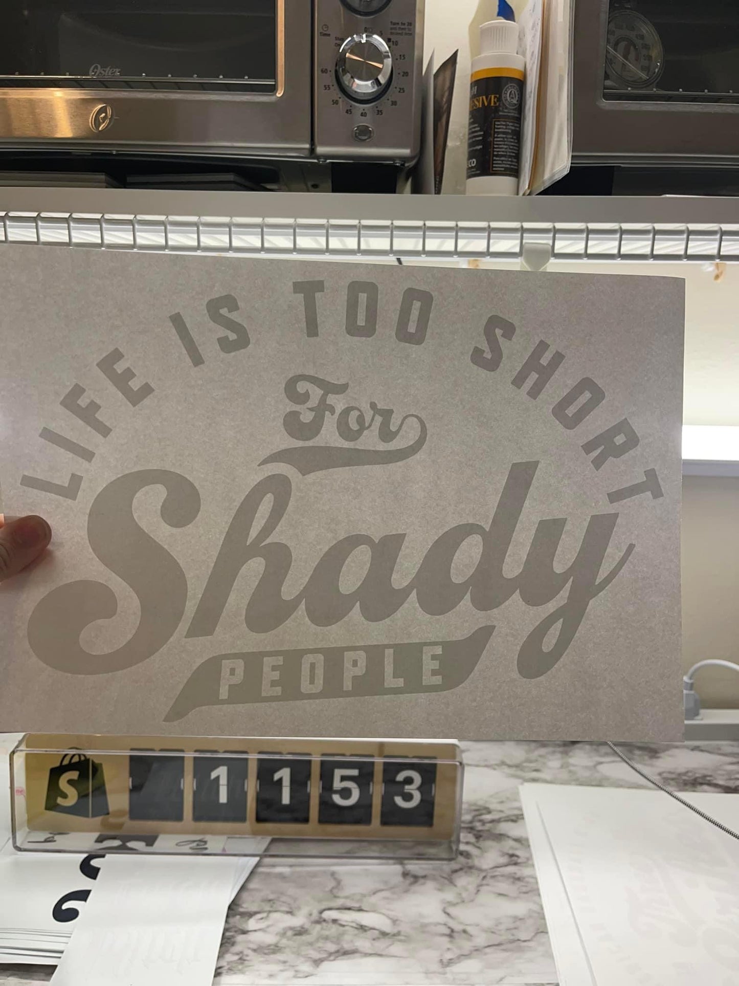 Shady people - white