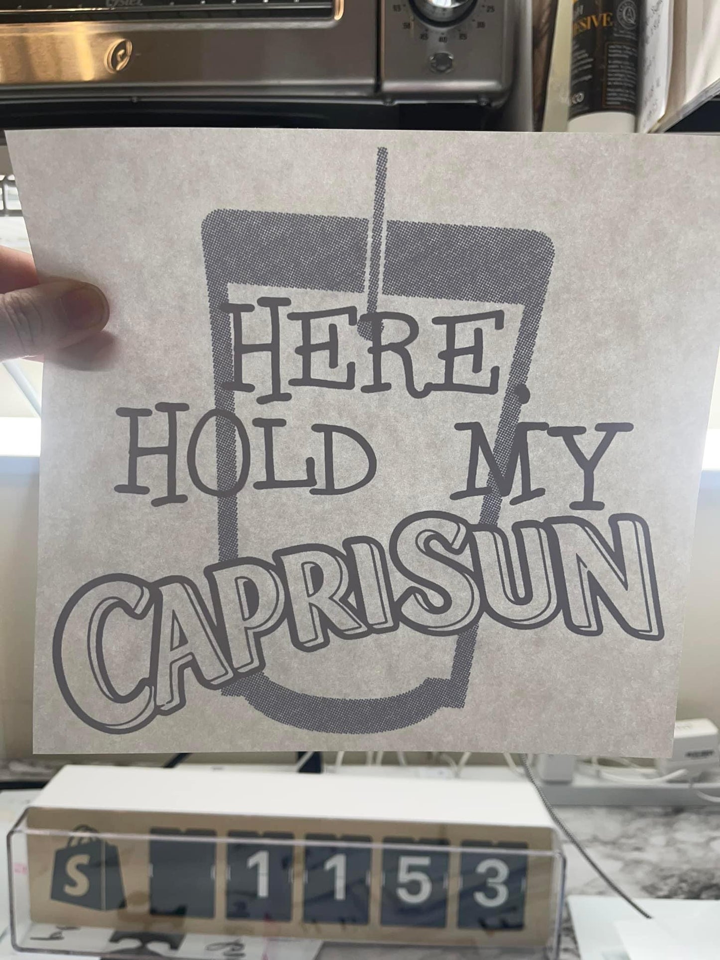 Here Hold My Caprisun - Blue - Toddler / Small Youth