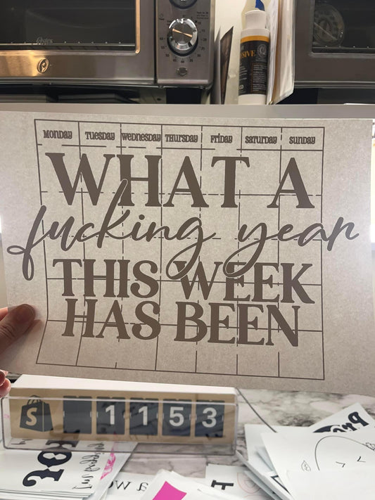 What a fucking week… - black