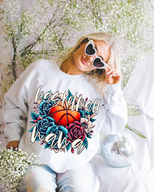 Basketball Mama Floral Sublimation