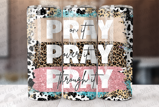 Leopard Cow Print Pray Pray Pray