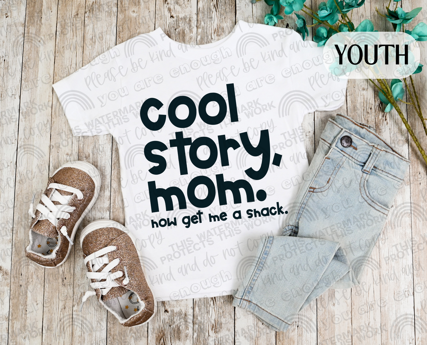 Cool Story Mom - Youth - Black
