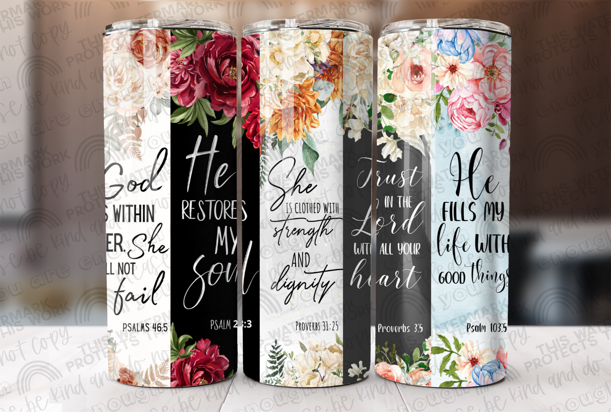 Floral Bible Affirmations