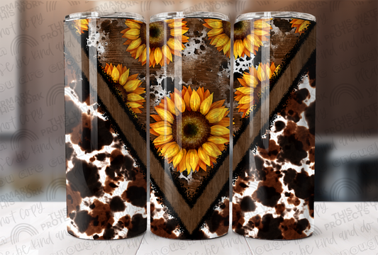 Cow Print & Sunflowers