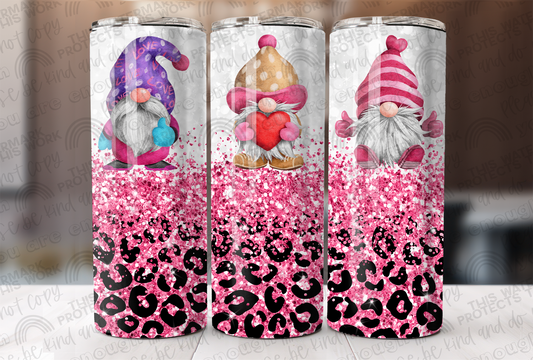 Leopard Pink Gnomes