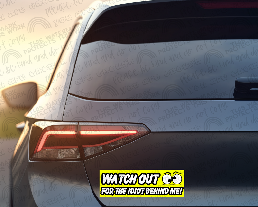 Watch Out.. For The Idiot Behind Me!