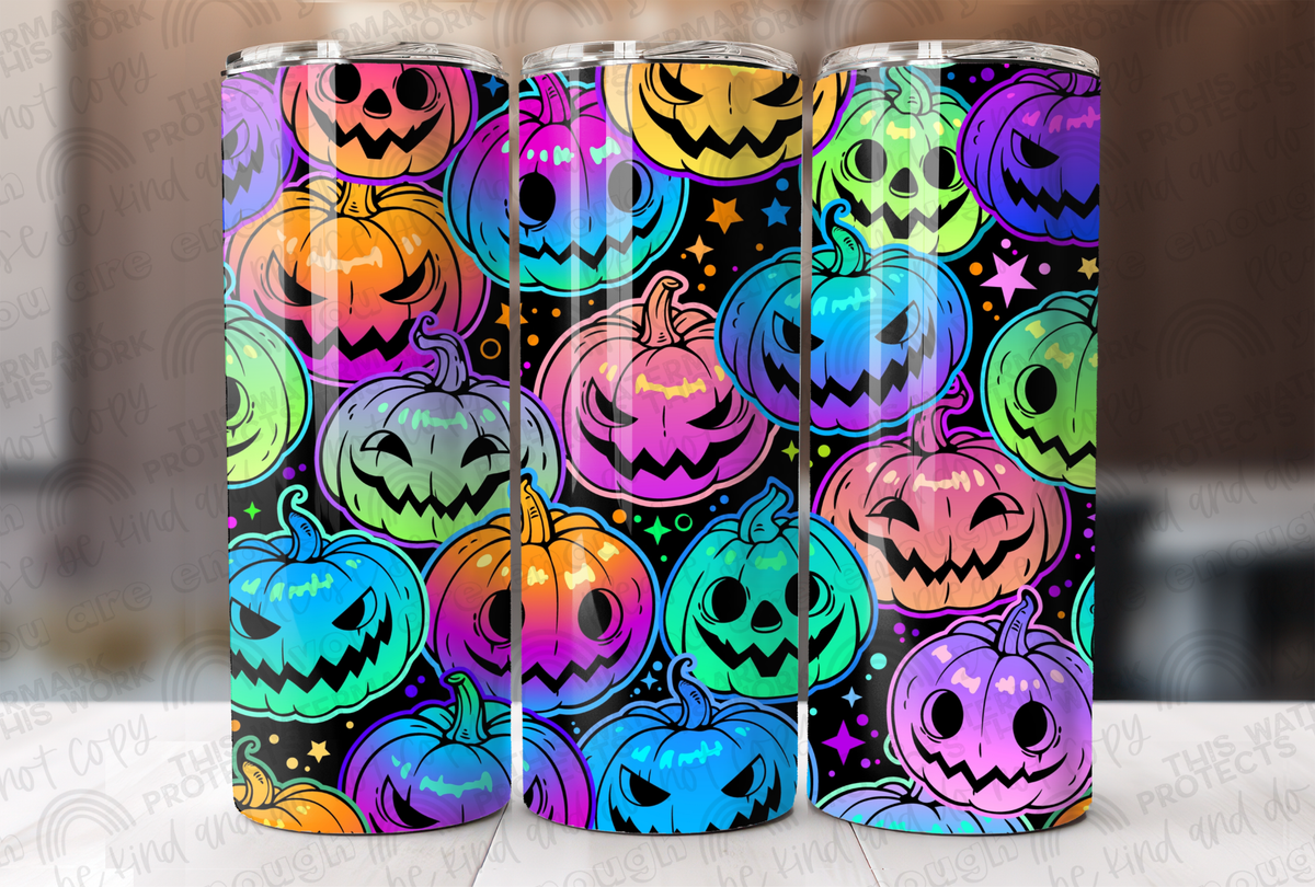 Neon Pumpkins - Large