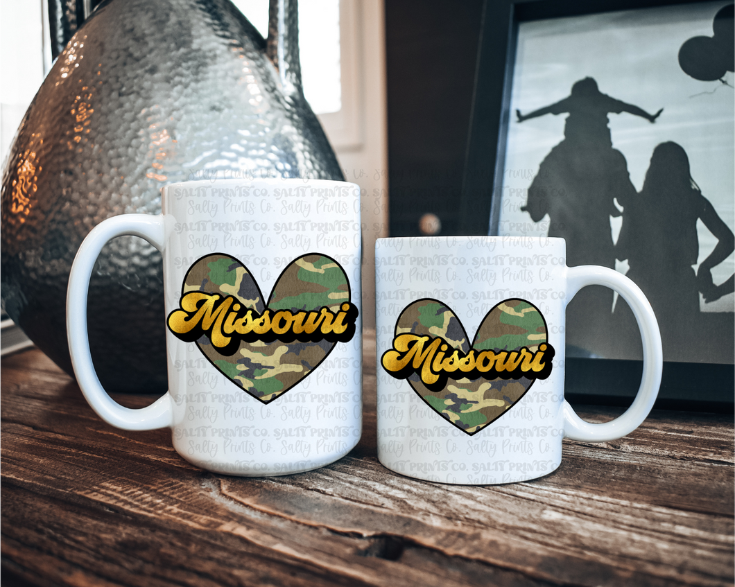 Missouri Camo Heart