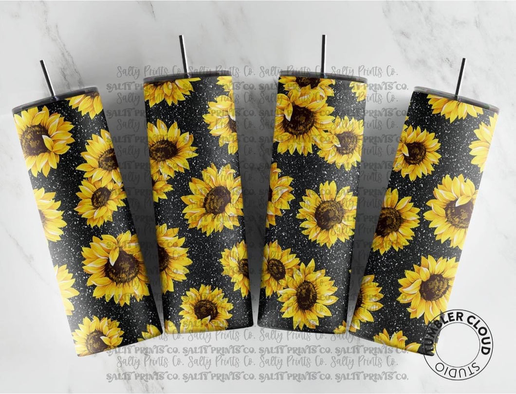 Glitter Sunflowers