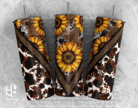 Cow Print & Sunflowers