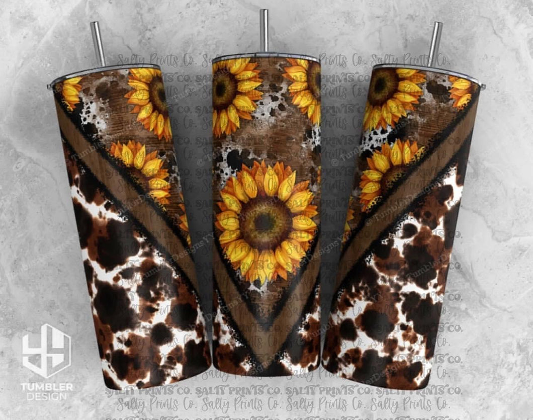 Cow Print & Sunflowers